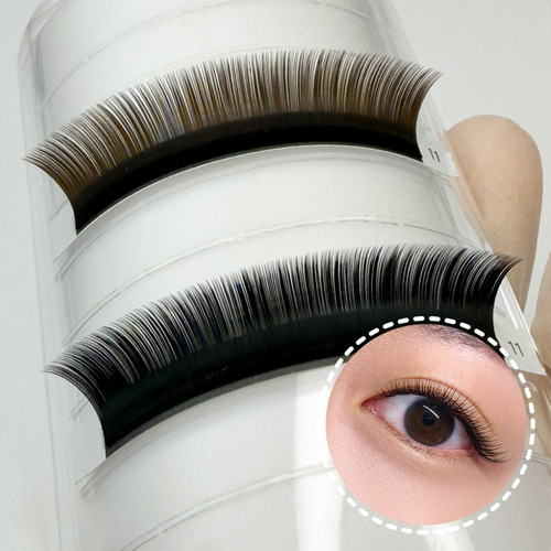 Dolce Flat Lash Extensions – Dark Brown | 16 Lines