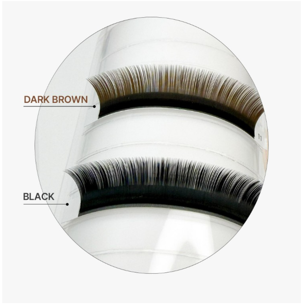 Dolce Flat Lash Extensions – Dark Brown | 16 Lines