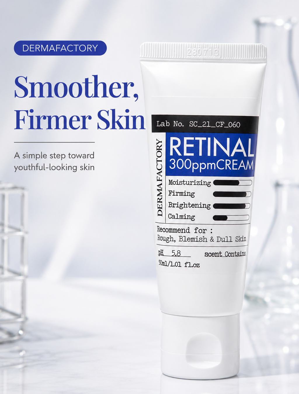 [1+1] DERMA FACTORY Retinal 300ppm Cream 30ml